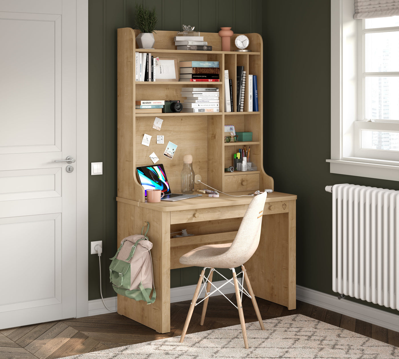 Mocha Tavolinë pune me pjese te siperme te larte