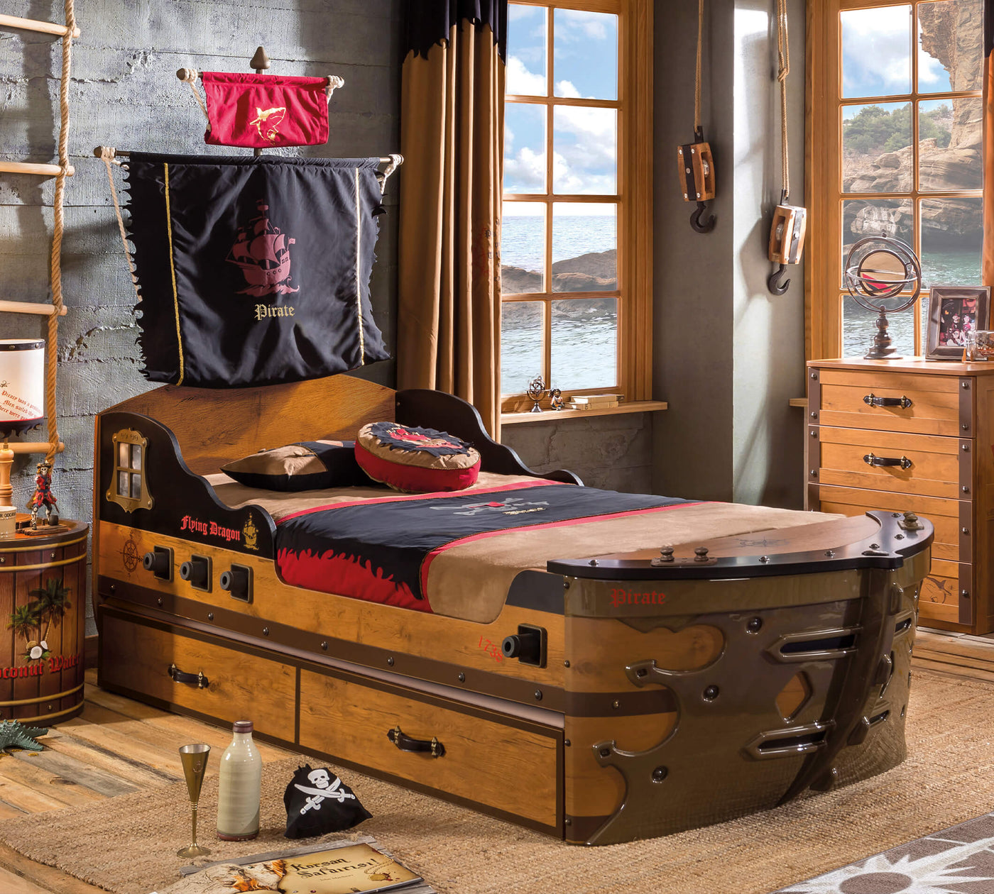 Pirate Nënshtrat (shtrat i poshtëm) (90x180 cm)