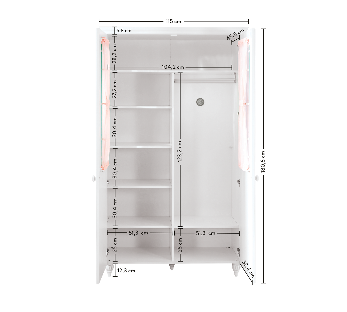 Romantica Dollap 2 Dyer me dritare (Pencere)