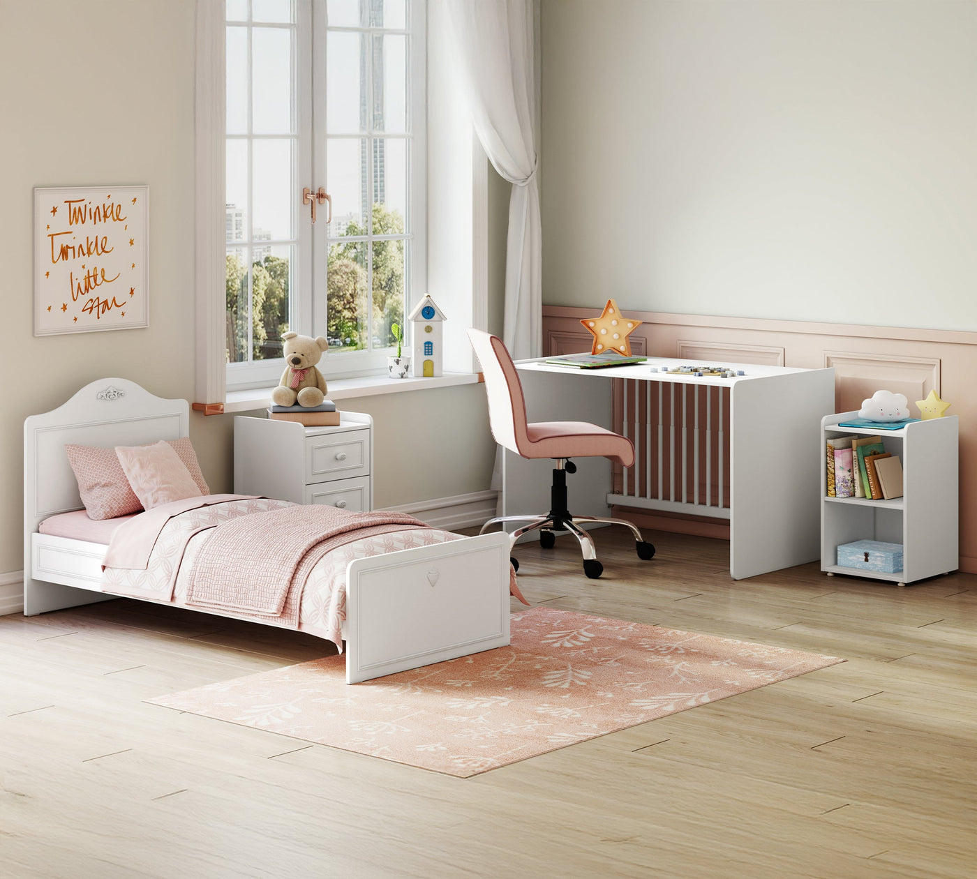 Baby Romantic Shtrat i bebave që luhatet dhe shëndrrohet