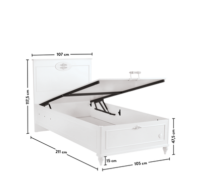 Romantica Shtrat me bazë (mekanizëm hapjeje)