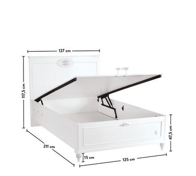 Romantica Shtrat me bazë (mekanizëm hapjeje)