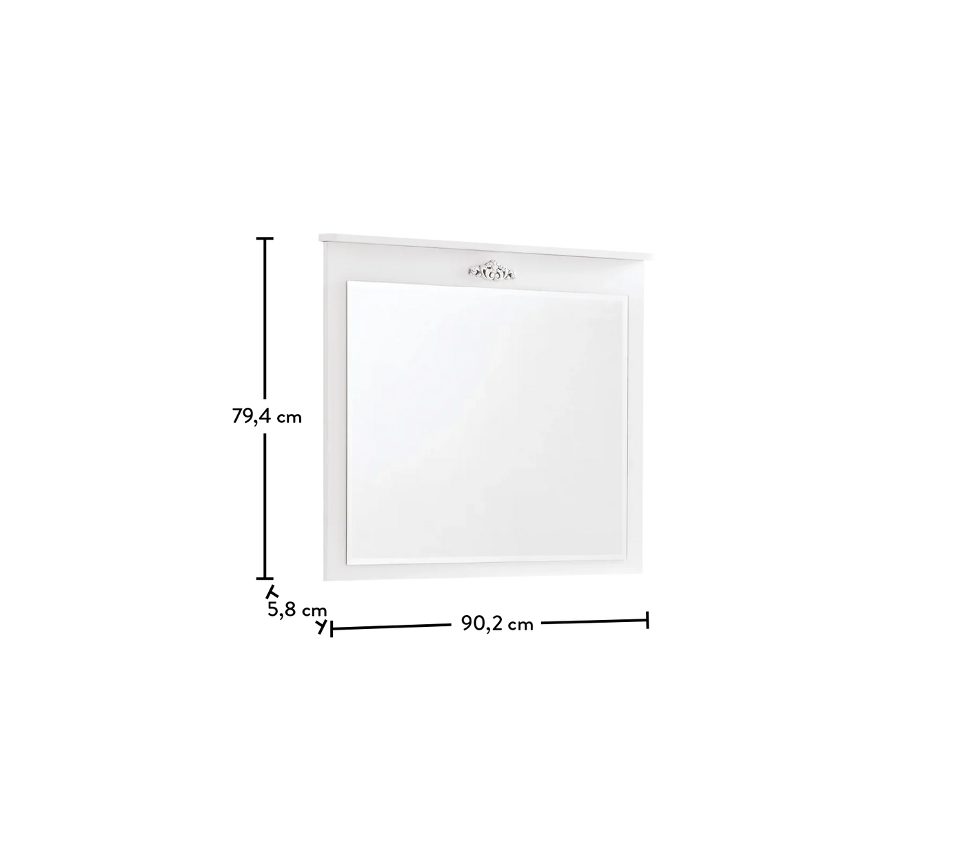 Romantica Pasqyrë e komodës me Fijoka