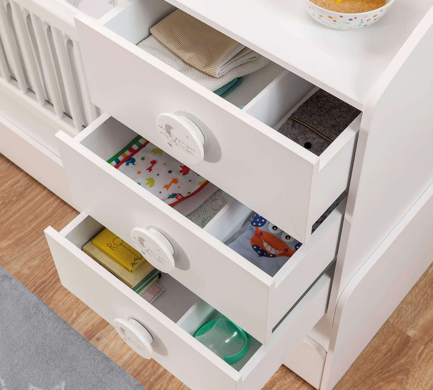 BABY COTTON SL Shtrat Fëmijësh që rritet (+ Shtrati i prindërve) (80x180 cm)