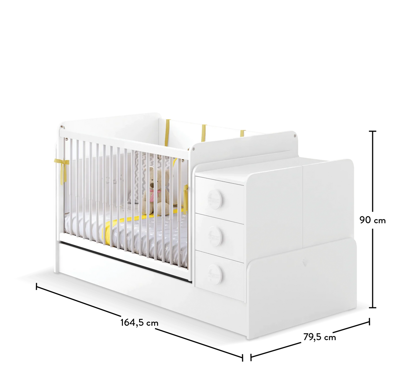 Baby Cotton Shtrat i bebave që luhatet dhe shëndrrohet