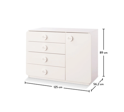 Baby Cotton Komodë e gjerë me Fijoka