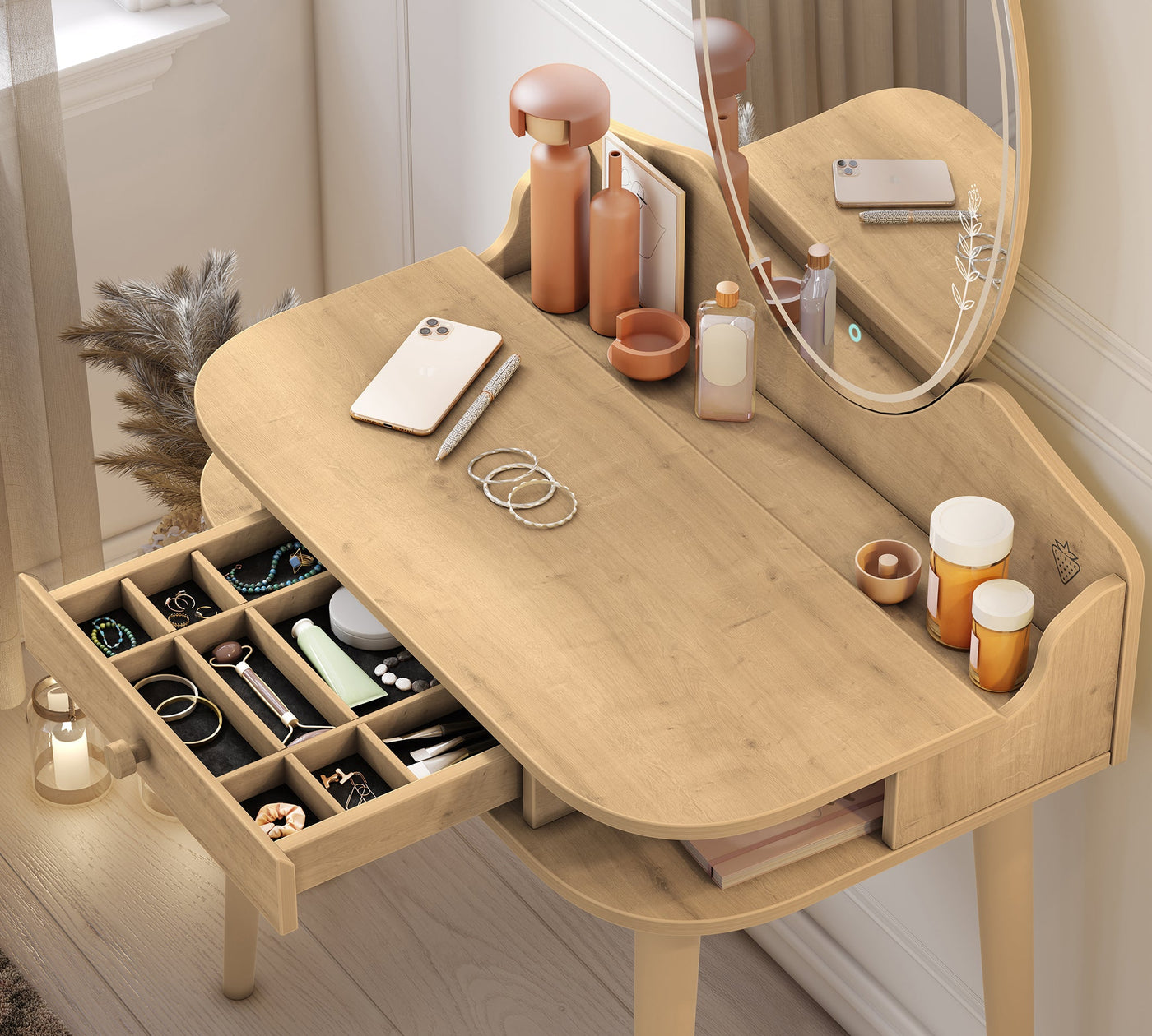 Tavolinë Grimi e drurit