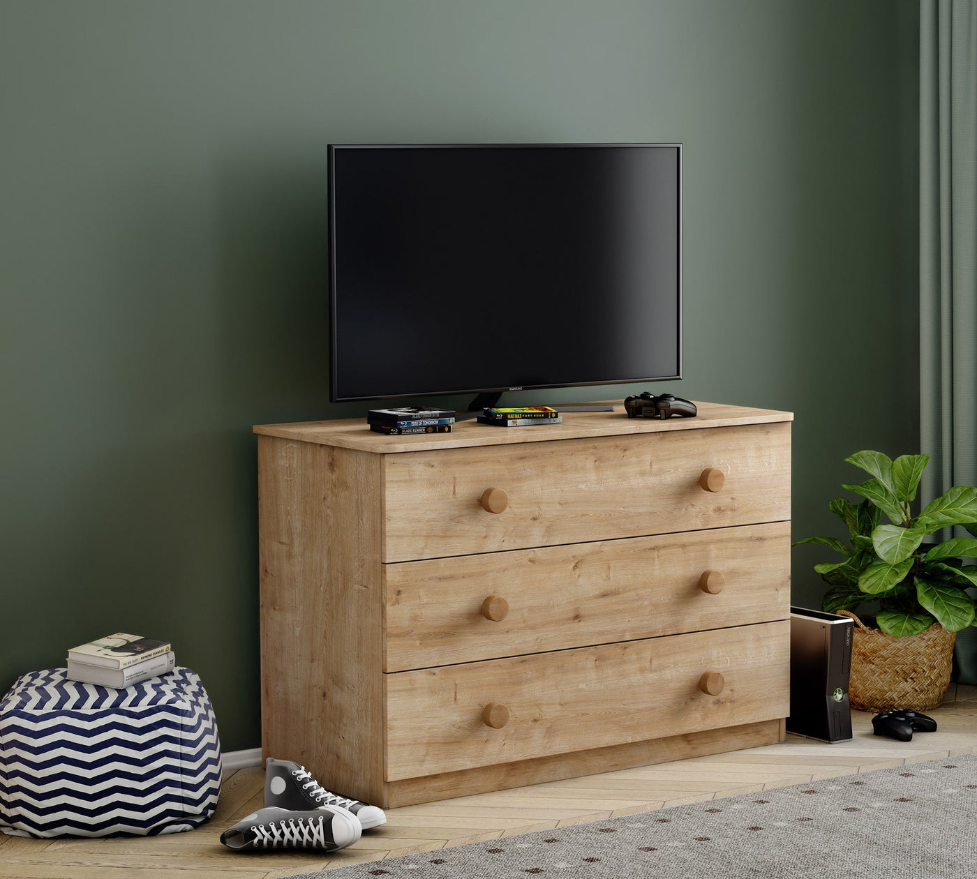 Mocha Komodë e gjerë me fijoka