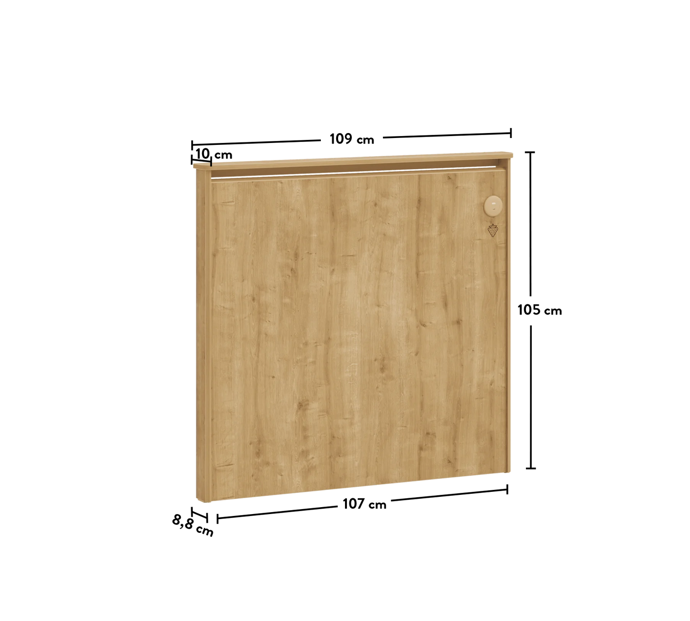 Mocha Kokë shtrati i rrafshët (100 cm)