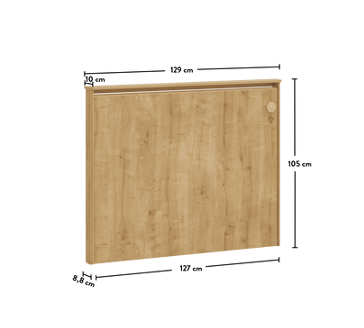 Mocha Kokë shtrati i rrafshët (120 cm)