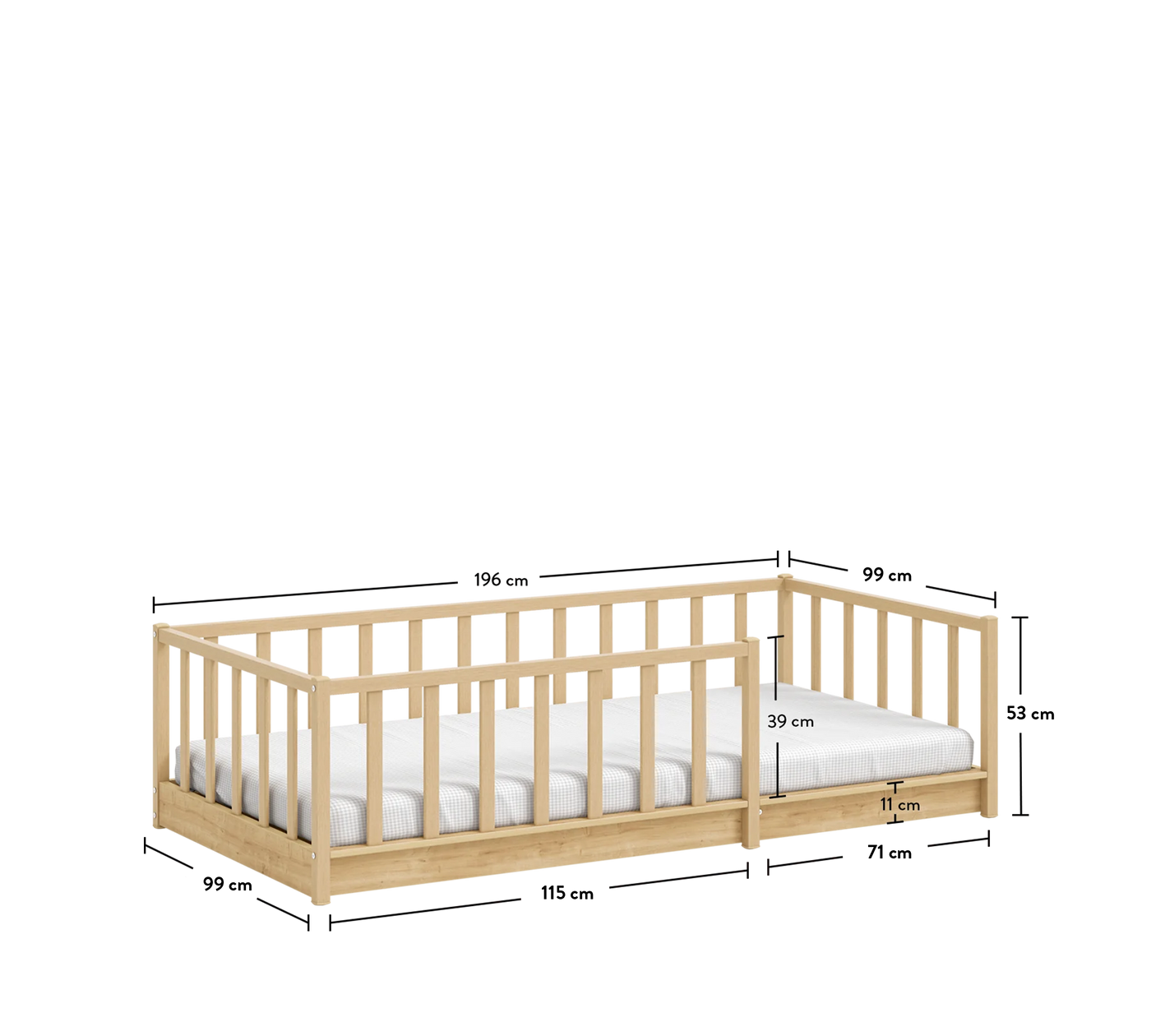 Line Shtrat pa Çati (Mocha) (90x190 cm)