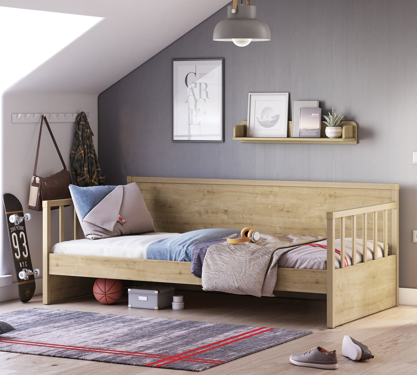 Daybed Shtrat pa Çati (Mocha) (100x200 cm)