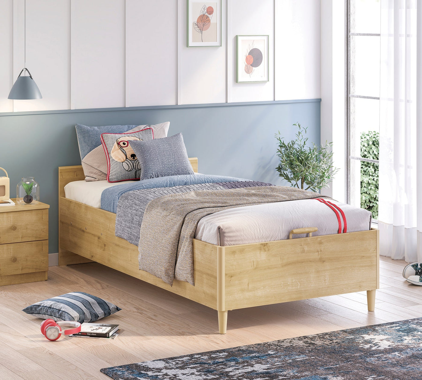 Mocha Shtrat me bazë pa kokë (100x200 cm)