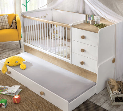 Natura Baby Sl Shtrat Fëmijësh Që Rritet (+Shtrat I prindërve) (80x180 cm)