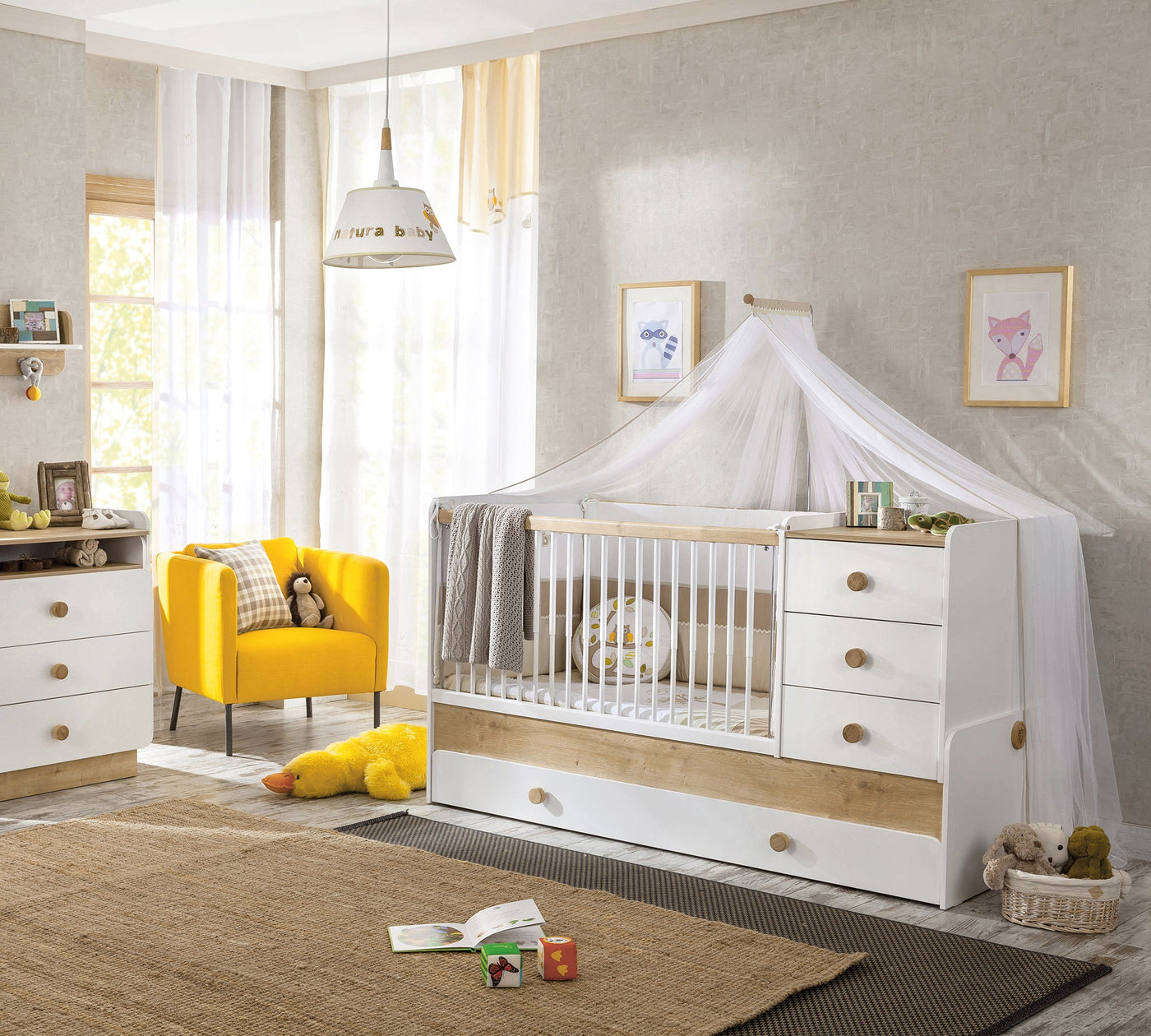 Natura Baby Sl Shtrat Fëmijësh Që Rritet (+Shtrat I prindërve) (80x180 cm)