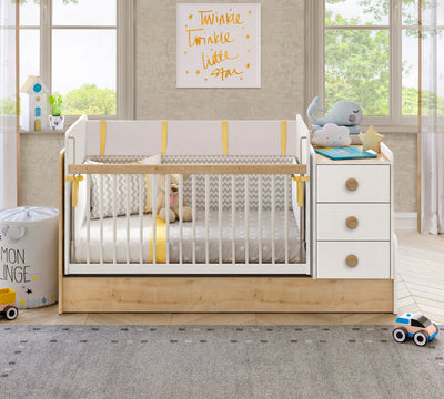 Baby Natura Shtrat i bebave që luhatet dhe shëndrrohet