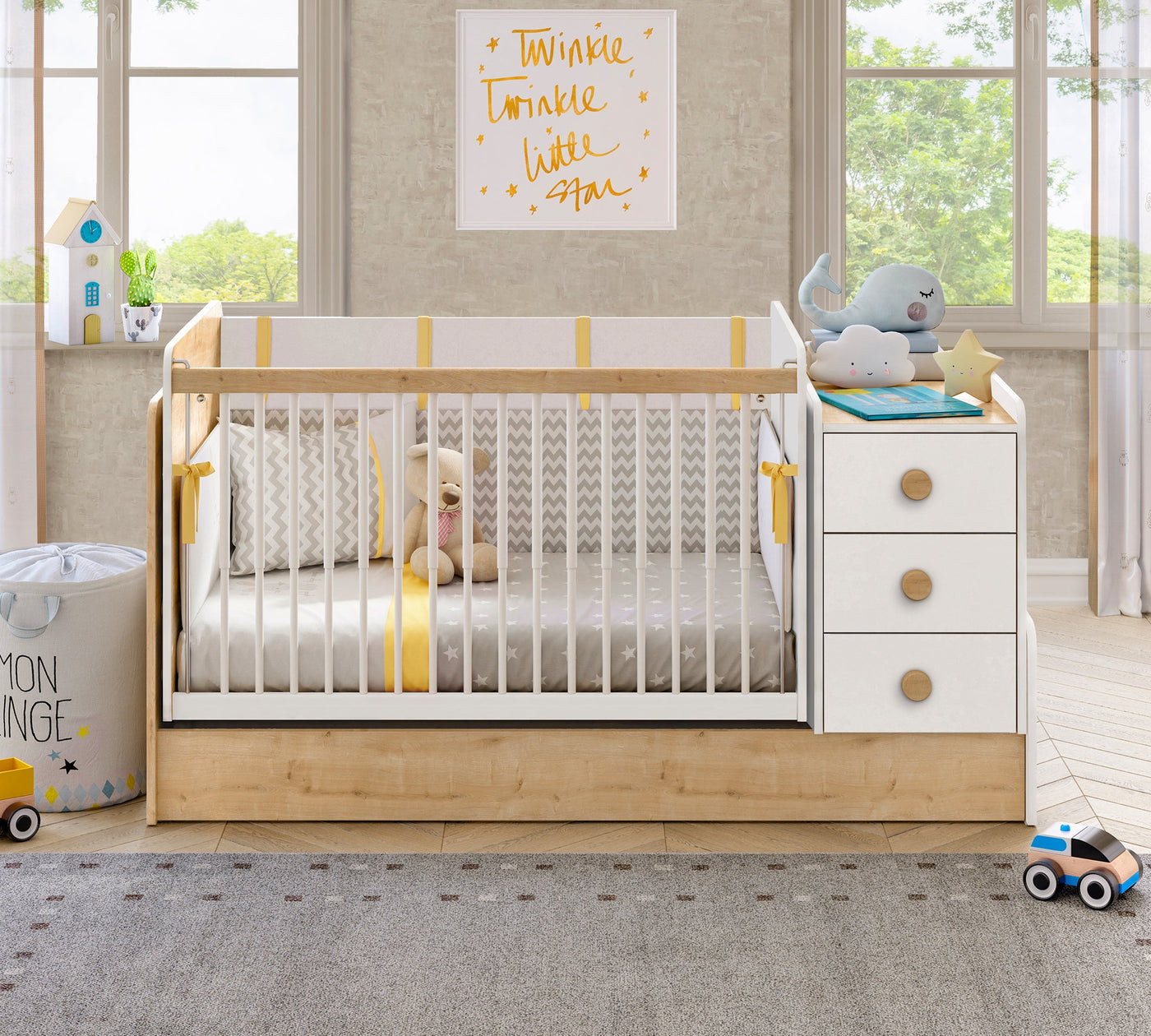 Baby Natura Shtrat i bebave që luhatet dhe shëndrrohet