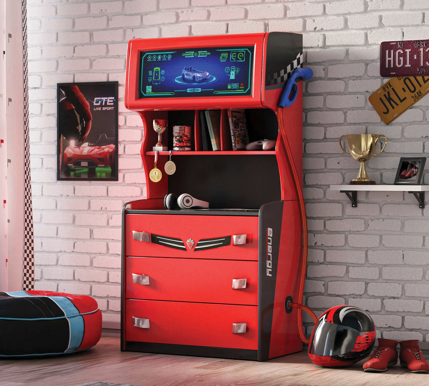 Champion Racer Petrol Komodë me Fijoka