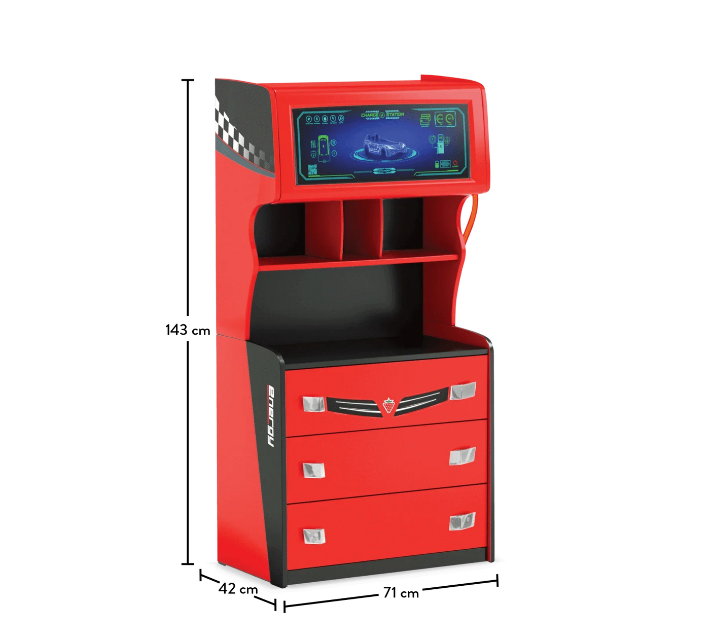 Champion Racer Petrol Komodë me Fijoka