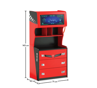 Champion Racer Petrol Komodë me Fijoka