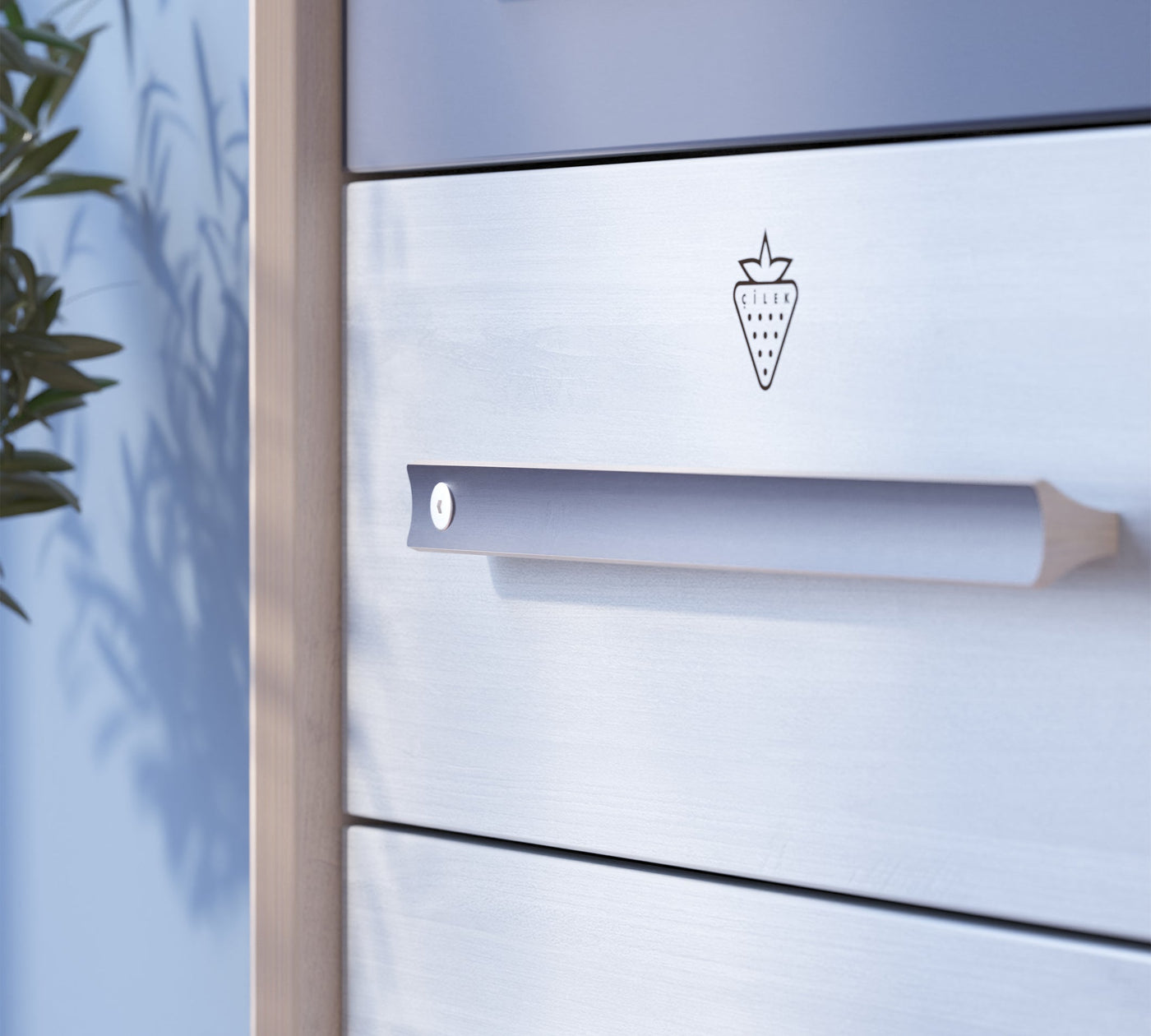 Trio Komodë e gjatë me Fijok