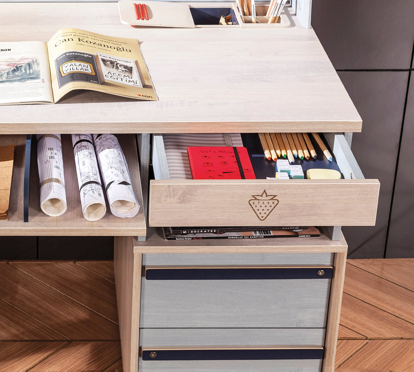 Trio Tavolinë Pune e madhe