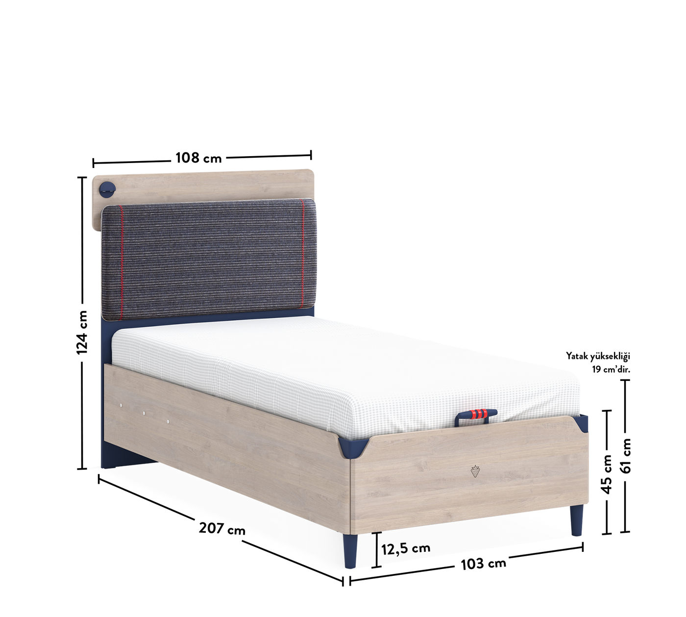 Trio Line Shtrat me bazë (mekanizëm hapjeje)