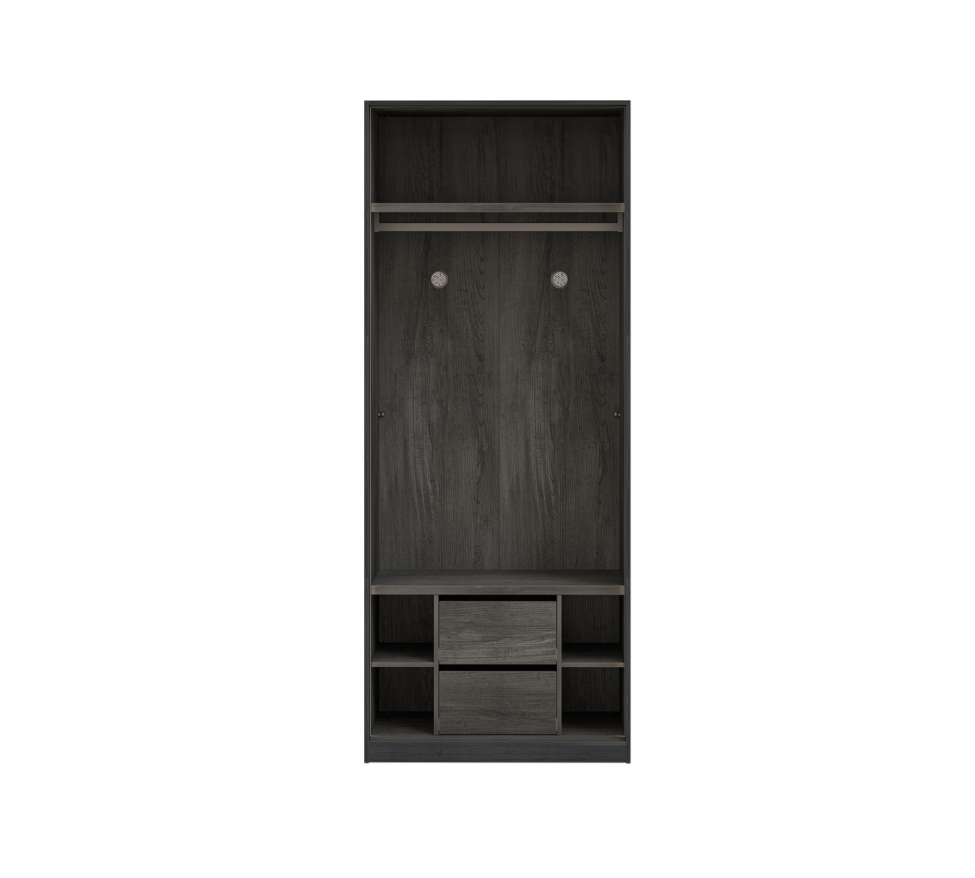 Dollap me 2 dyer E Zezë (Cam Kapaklı)