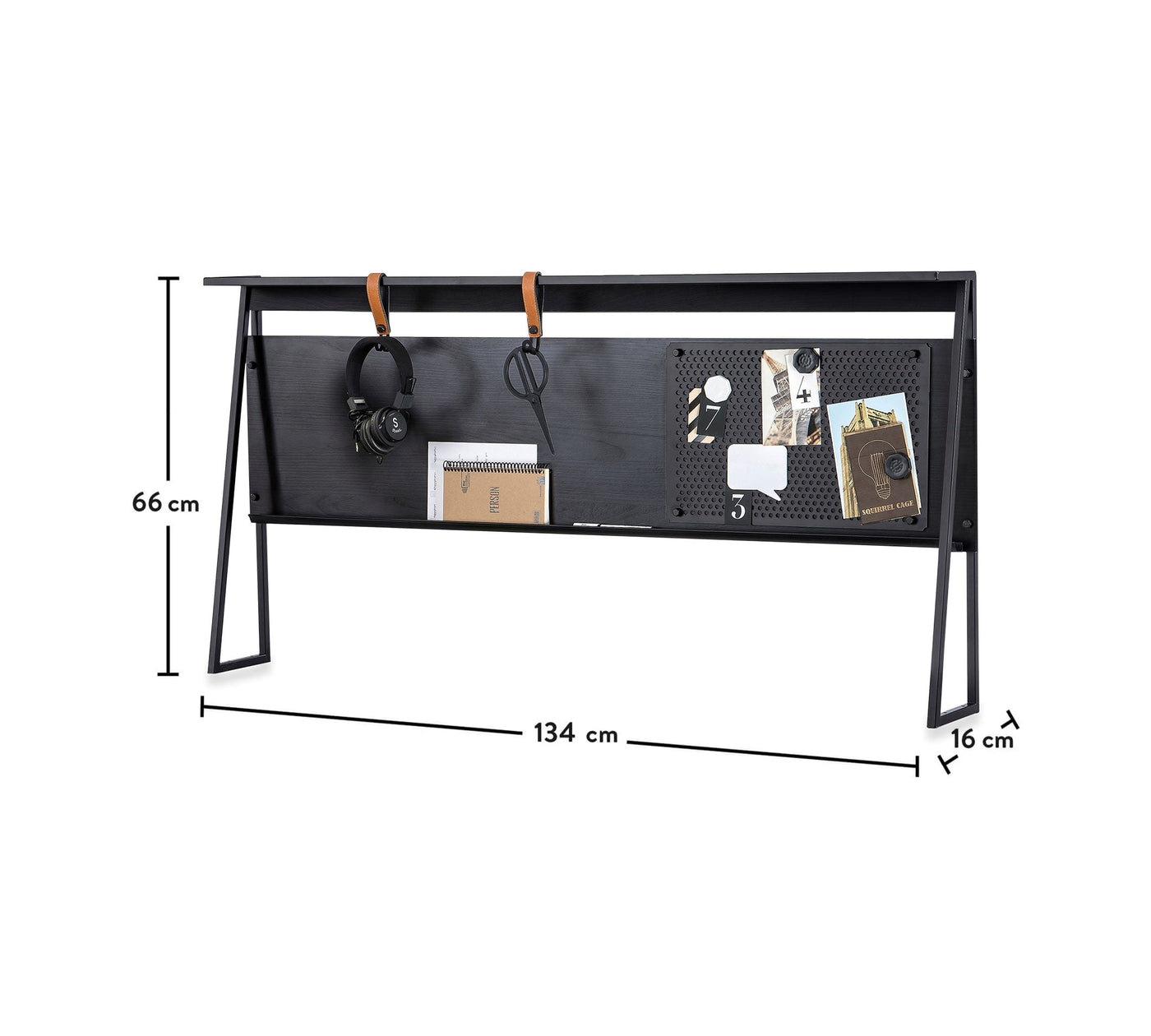 Dark Metal Tavolinë pune me pjesë të sipërme