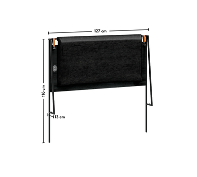 Dark Metal Line Kokë shtrati (120 cm)