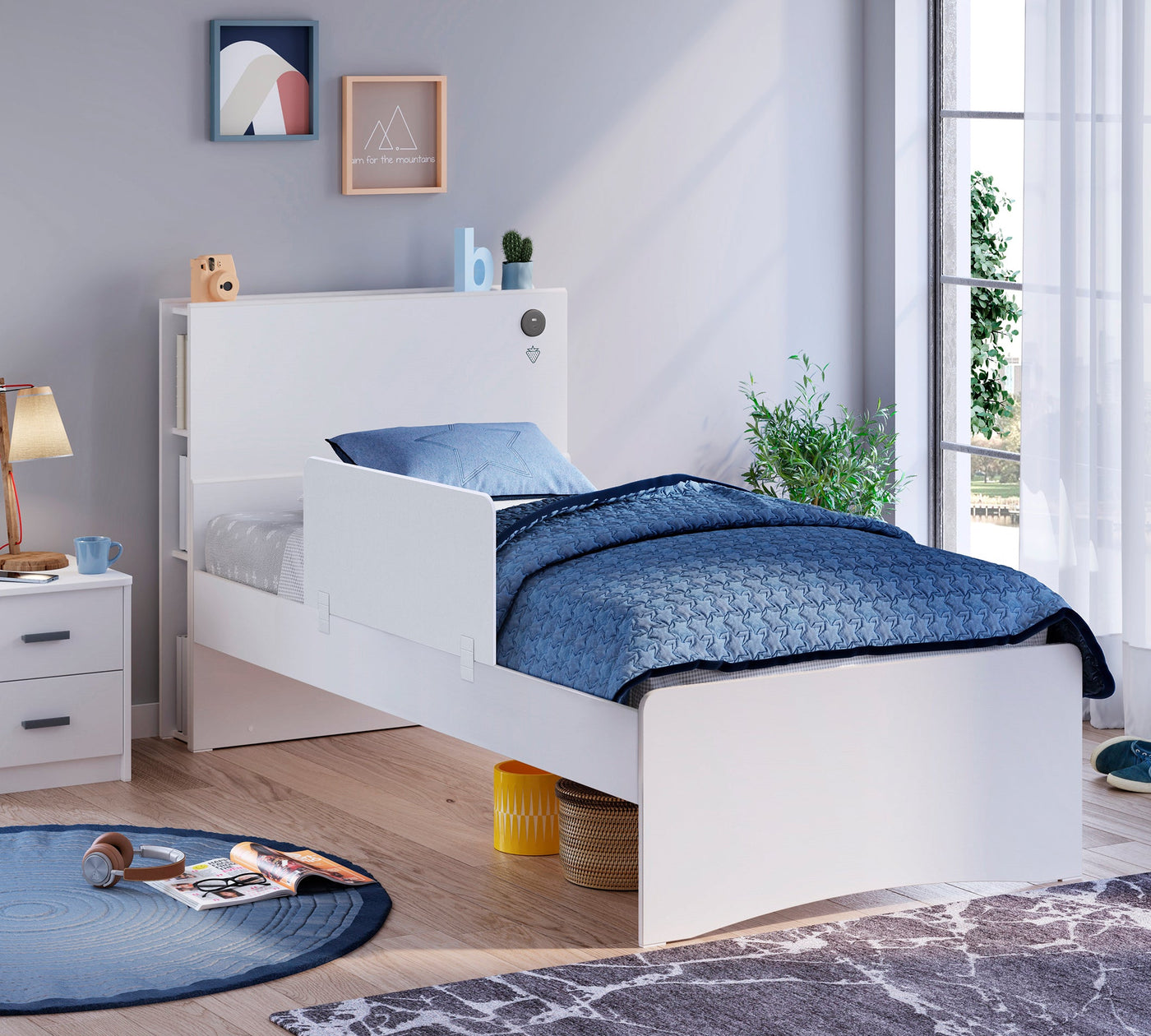 Mbrojtëse Anësore e Shtratit e Bardhë