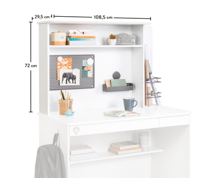 White Tavolinë pune pjesa Sipërme