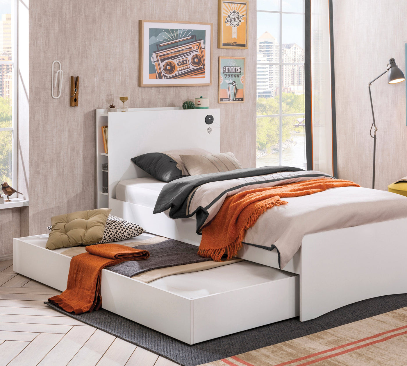 White Nënshtrat (shtrat i poshtëm) (90x190 cm)