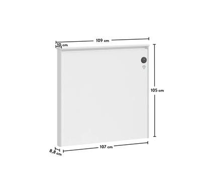 WHITE Kokë Shtrati e drejtë