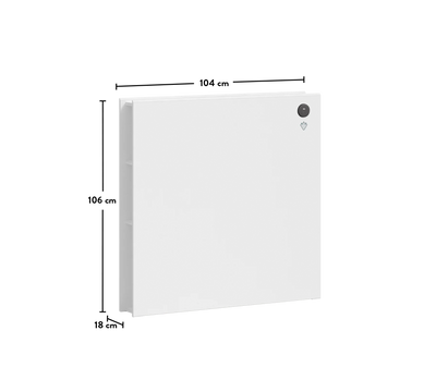 WHITE Kokë Shtrati me Rafta