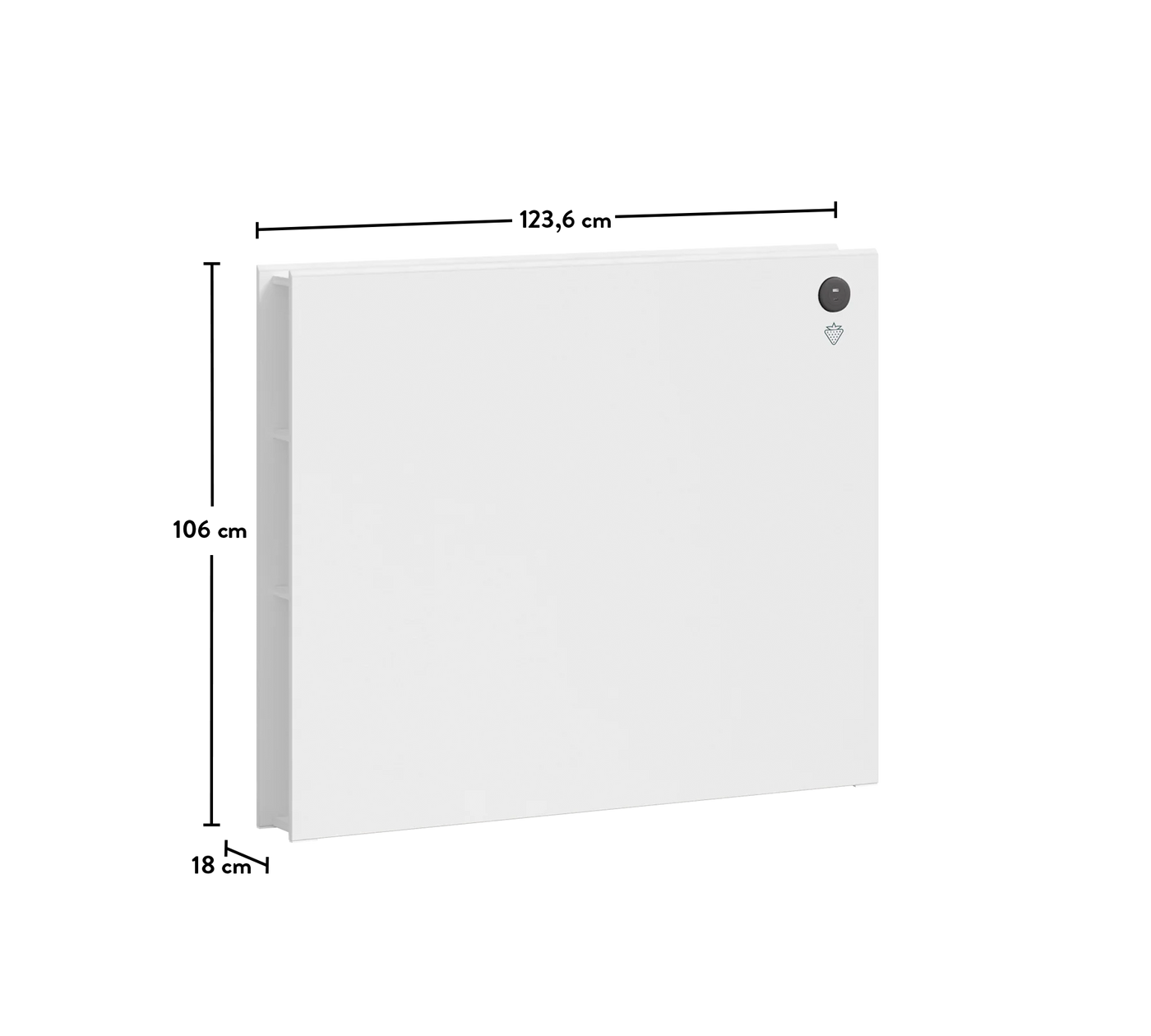 White Kokë shtrati raft (120 cm)