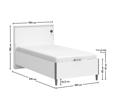 White Shtrat me bazë (mekanizëm hapjeje)