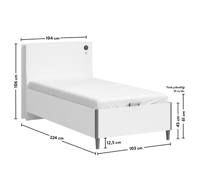 White Shtrat me bazë (mekanizëm hapjeje)