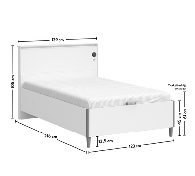 White Shtrat me bazë (mekanizëm hapjeje)