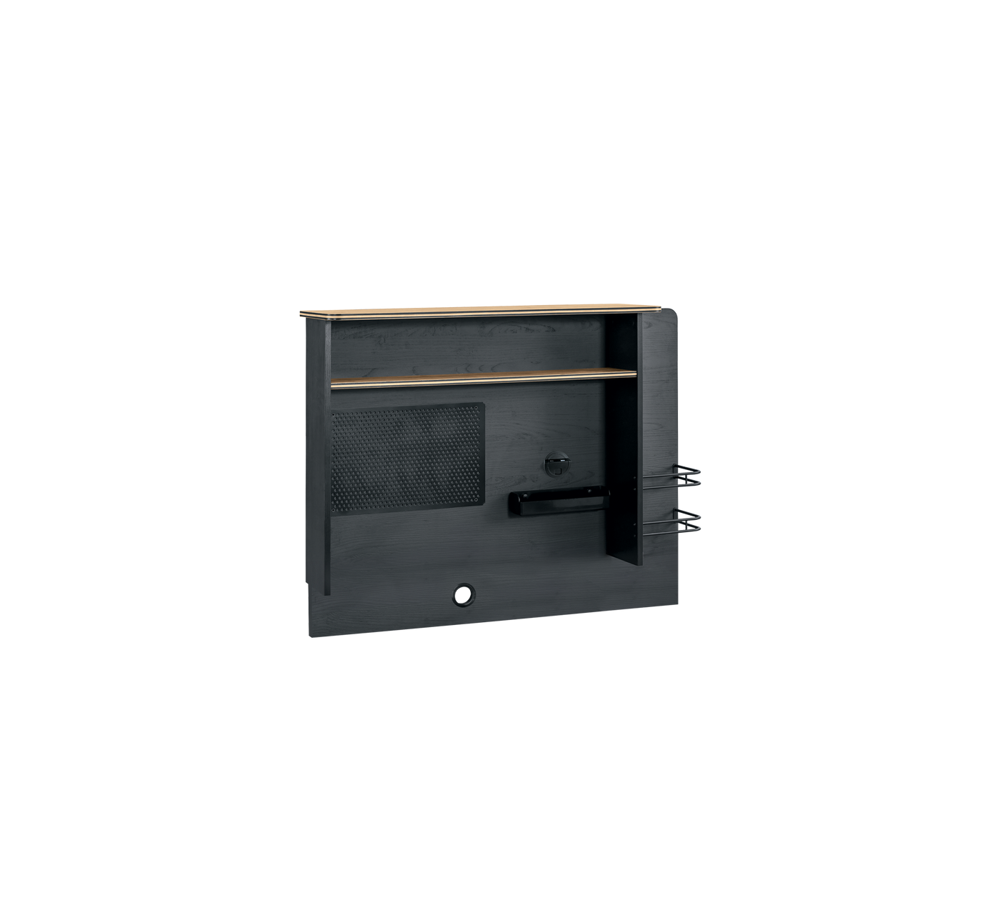 Black Tavolinë pune e ngushtë pjesa e Sipërme