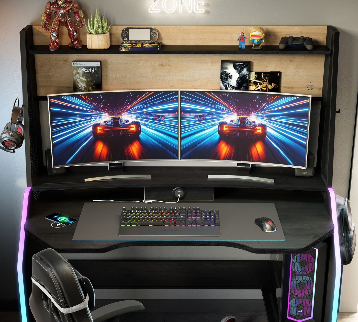 Black Gaming Tavolinë