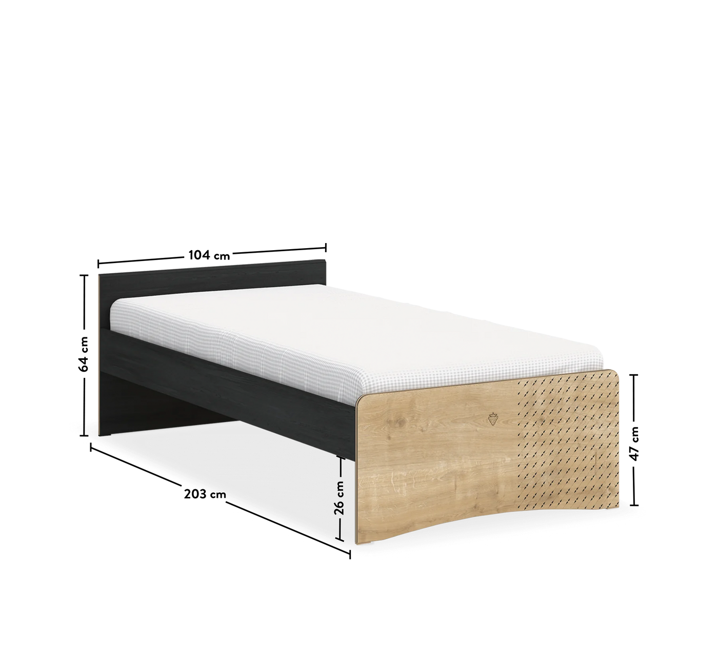 Black Shtrat (pa kokë) (100x200 cm)