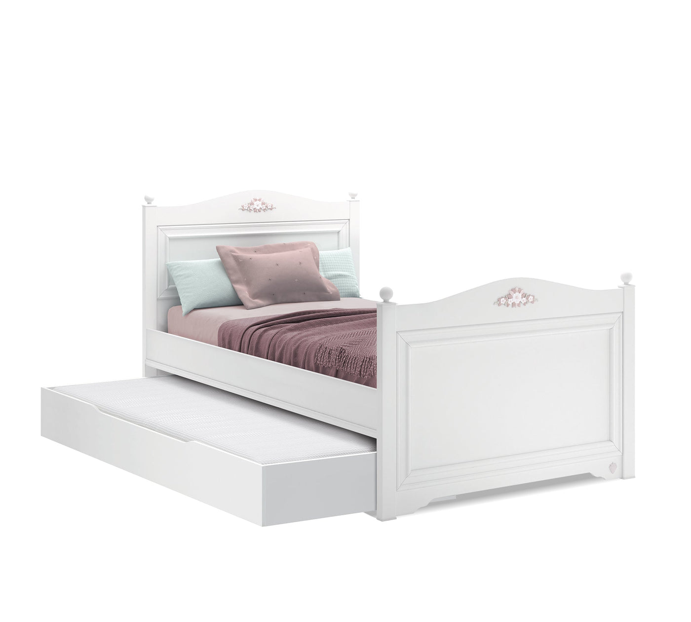 Rustik White Nënshtrat (shtrat i poshtëm) (90x190 cm)