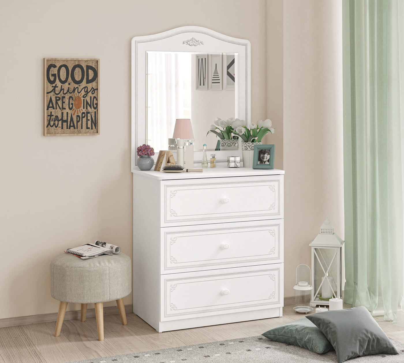 Selena Grey Komodë me pasqyrë