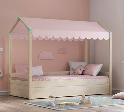 Montes Natural Tendë perde e shtratit të rrafshët (90x200 cm)