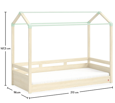 Montes Natural Tendë perde e shtratit të rrafshët (90x200 cm)