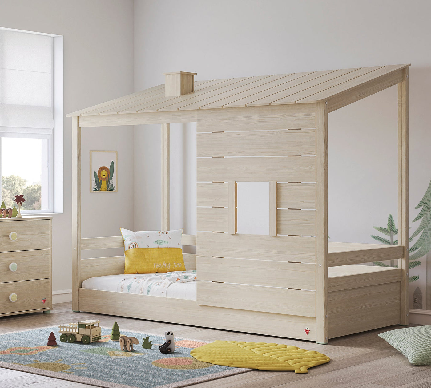 Montes Natural Shtrat me Çati druri (90x200 cm)