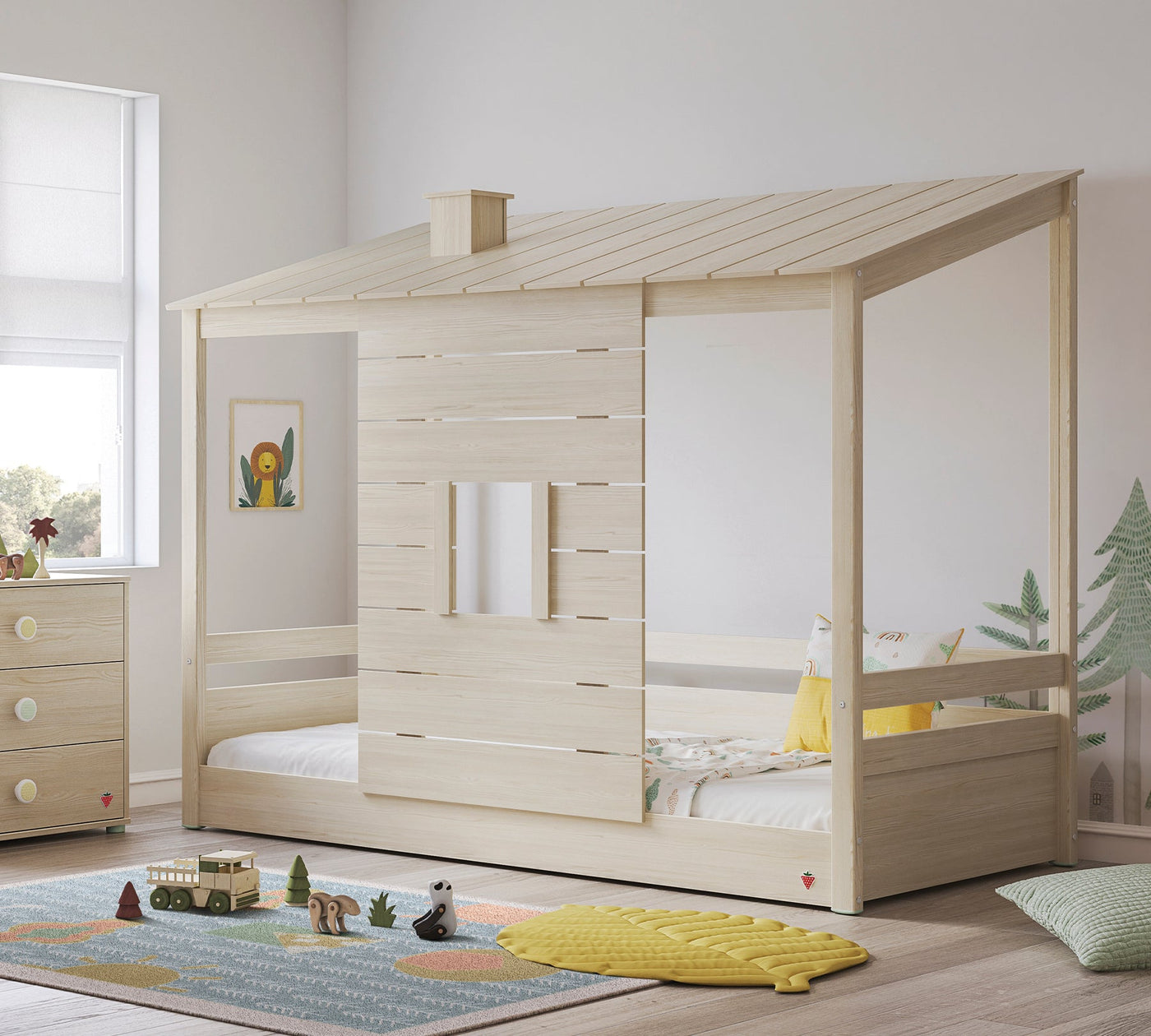 Montes Natural Shtrat me Çati druri (90x200 cm)