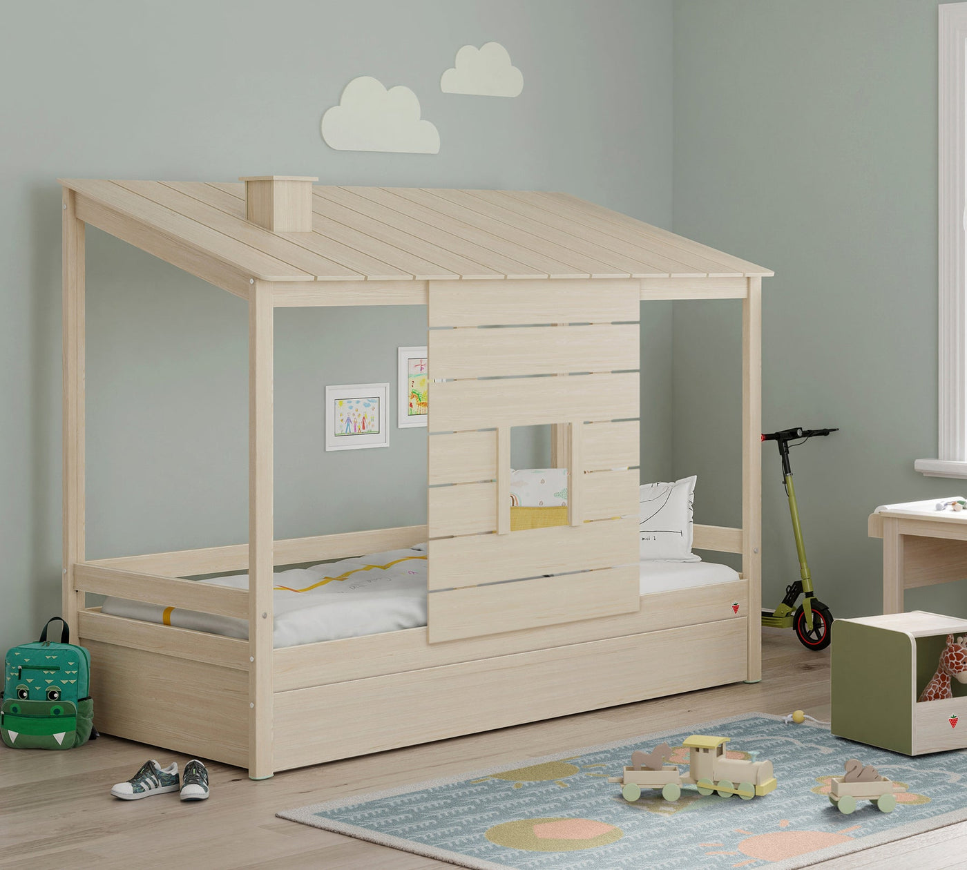 Montes Natural Shtrat me Çati druri (90x200 cm)