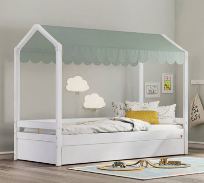 Montes White Tendë perde e shtratit të rrafshët (90x200 cm)